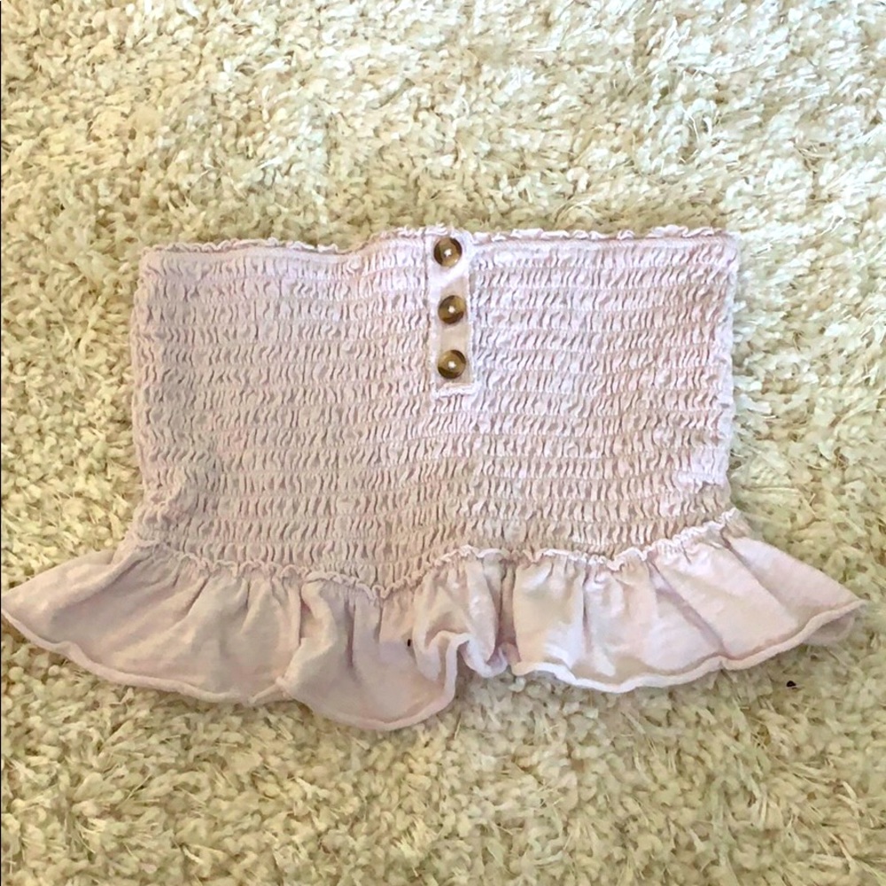 Free people purple crop top.